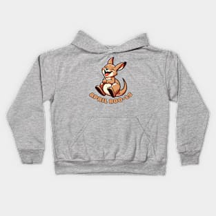 April fools kangaroo Kids Hoodie